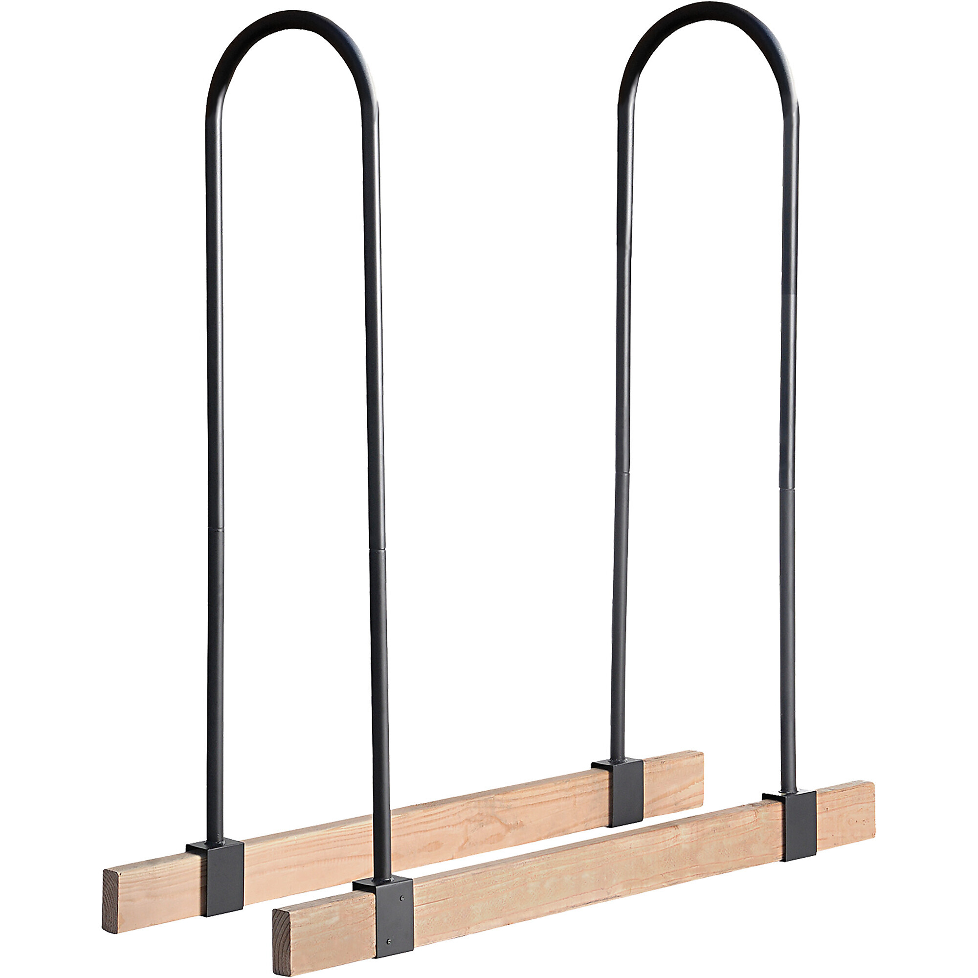 ShelterLogic Firewood Rack Adjustable Bracket Kit - Steel, Black, Thermoset Baked-On Powder Coat Finish, Model# 90459